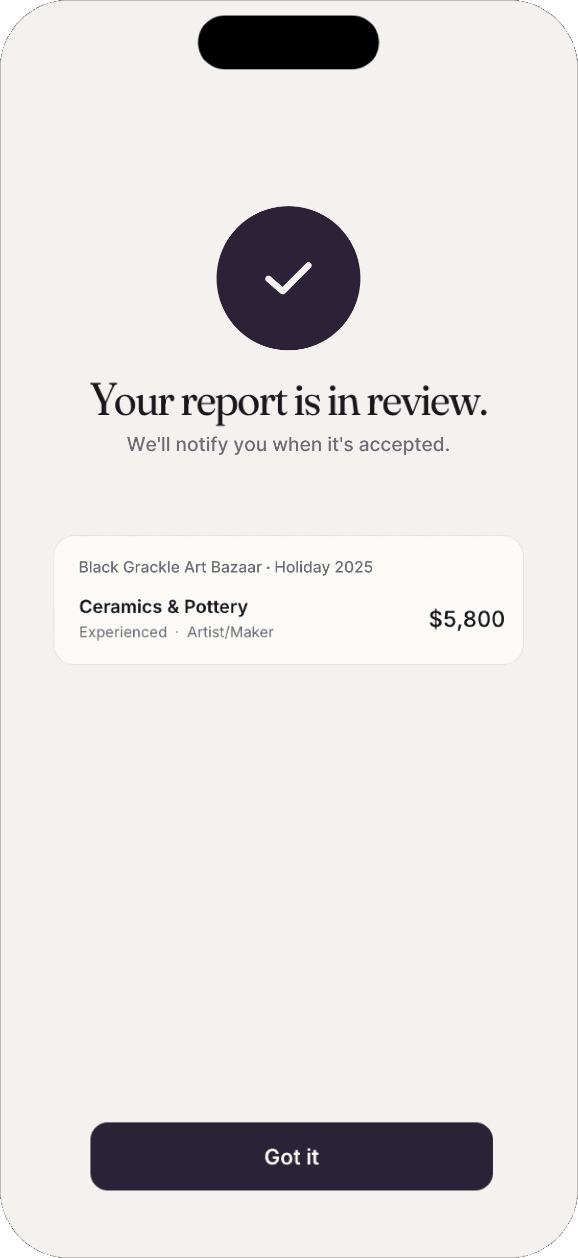 byword report review screen